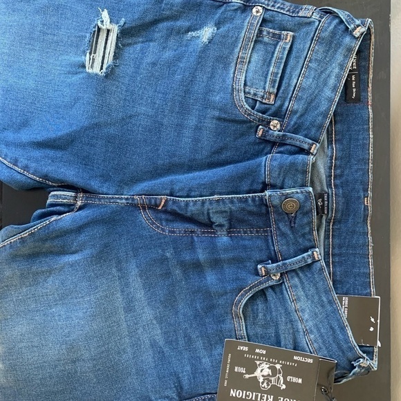 True‎ Religion Women’s Jeans 27 Jennie Curvy Mid Rise Skinny NWT. # Pants denim - Picture 1 of 10